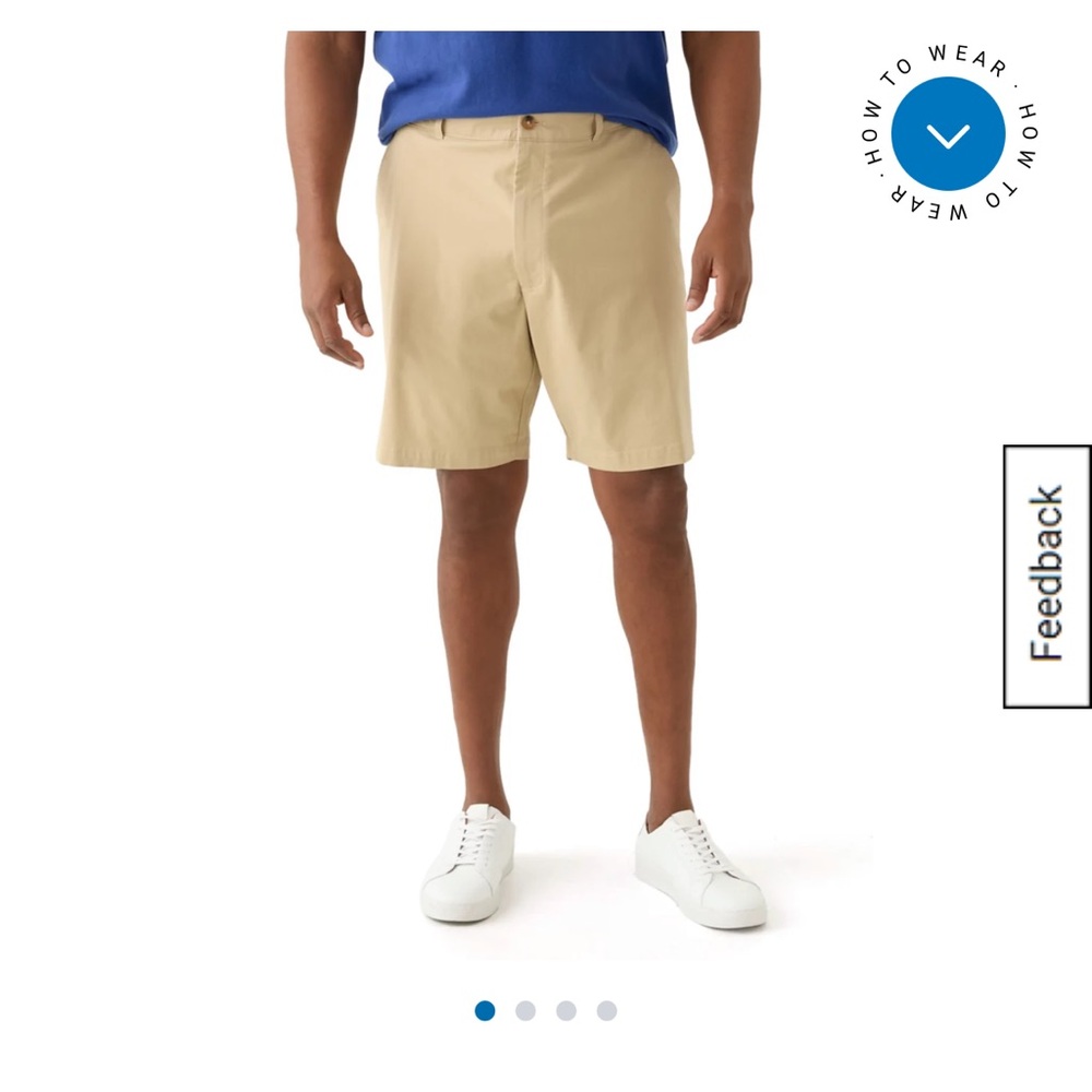 Izod Men's Beige Saltwater Flat Front Shorts